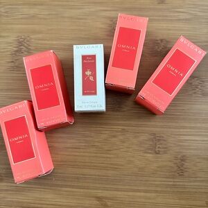 BVLGARI Eau de Parfum. Travel size BUNDLE of 5. NIB